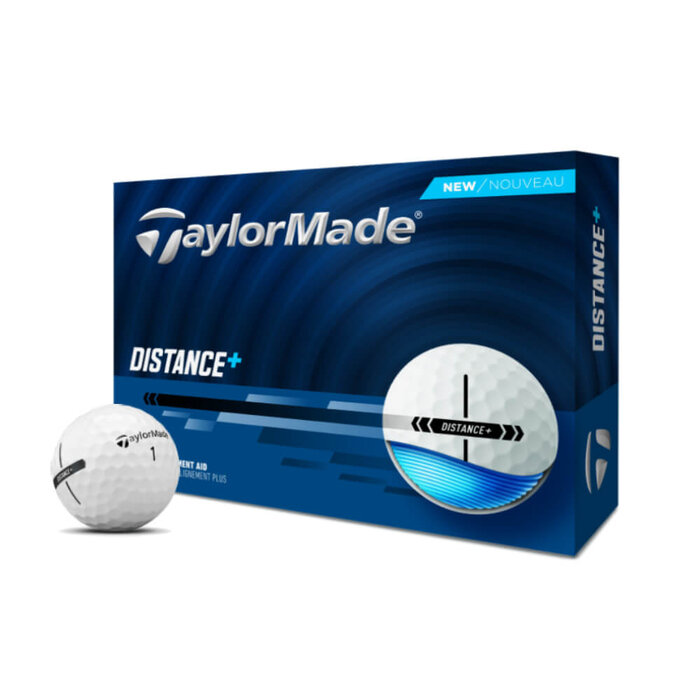 TaylorMade TaylorMade Distance+ Golf Balls 2025 - White - 12-Pack