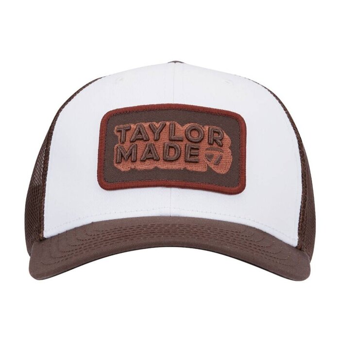 TaylorMade TaylorMade Ventura Retro Trucker Golf Cap 2025 - Brown White