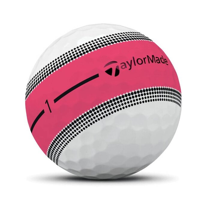 TaylorMade TaylorMade Tour Response Stripe Golf Balls 2025 - Neon Pink - 12-Pack