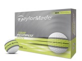 TaylorMade TaylorMade Tour Response Stripe Golfballen 2025 - Wit Geel - 12 Stuks