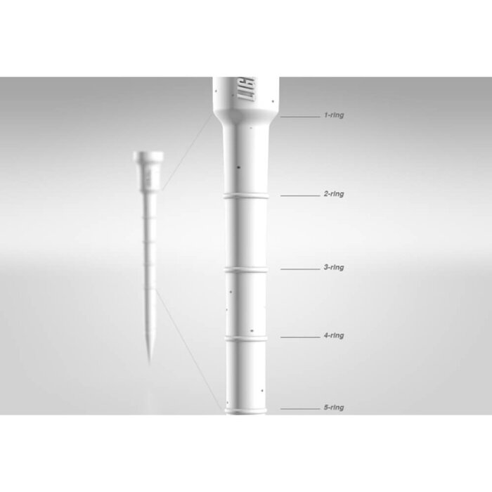 Lignum Lignum Tees 72 mm (12 pieces) - White