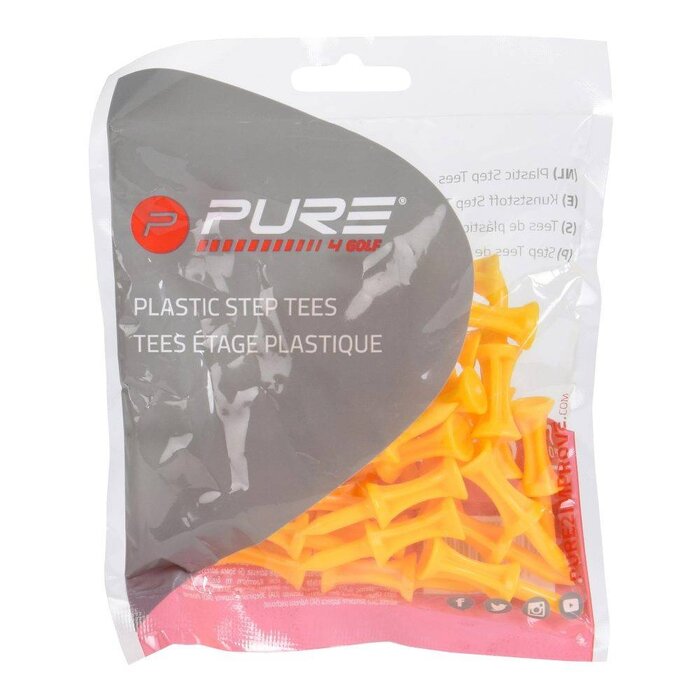 Pure 2 Improve Pure 2 Improve Plastic Step Tees 43 mm (30 pieces) - Yellow