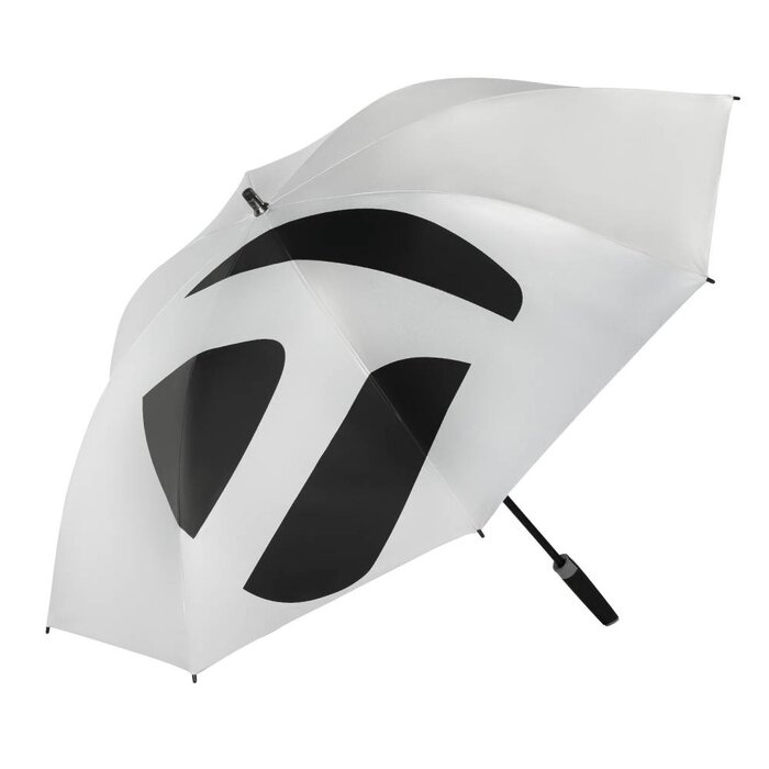 TaylorMade Taylormade 60" Double Canopy Sunbrella Paraplu de golf 2025 - Argent Noir