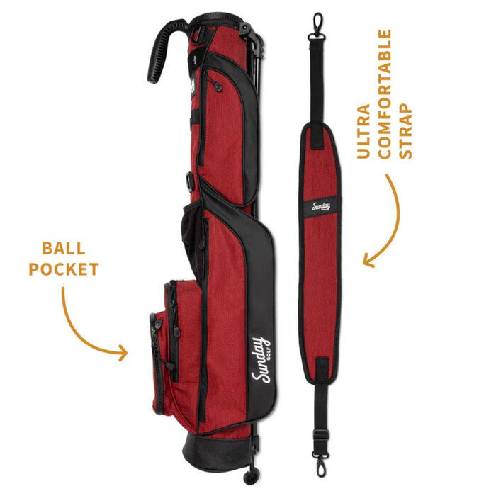 Sunday Golf Sunday Golf Loma Standbag 2025 - Rood