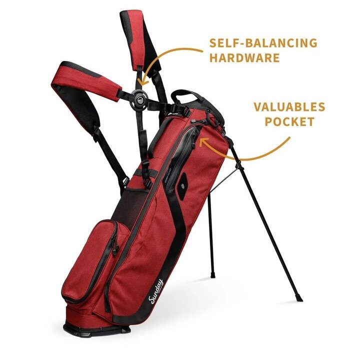 Sunday Golf Sunday Golf El Camino Stand Bag 2025 - Burgundy