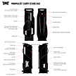 PXG PXG Minimalist Carry Stand Bag 2025 - Black White