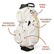 Sunday Golf Sunday Golf Big Rig Cart Bag 2025 - Toasted Almond