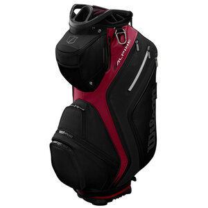 Wilson Wilson Alpine Cartbag 2025 - Zwart Rood Wilson Wilson Alpine Cartbag 2025 - Zwart Rood