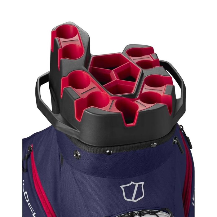 Wilson Wilson i-Lock IV Cartbag 2025 - Blauw Rood