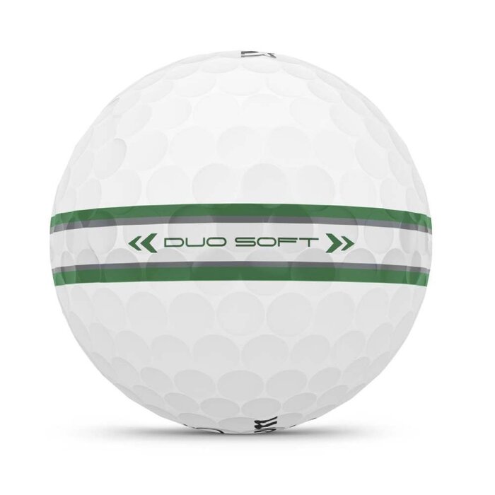 Wilson Wilson DUO Soft TRK360 Golfbälle 2025 - Weiß Grün - 12 Stück