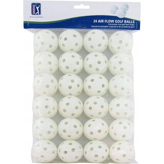 PGA Tour PGA Airflow Übungsgolfbälle - 24 Stück - Weiß
