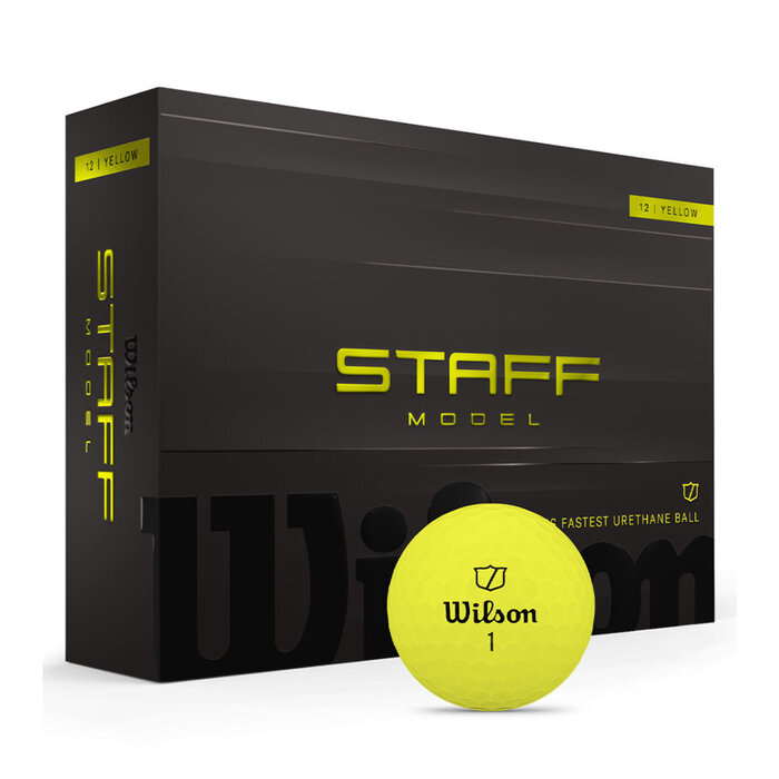 Wilson Wilson Staff Model Golfballen 2026 - Geel - 12 Stuks