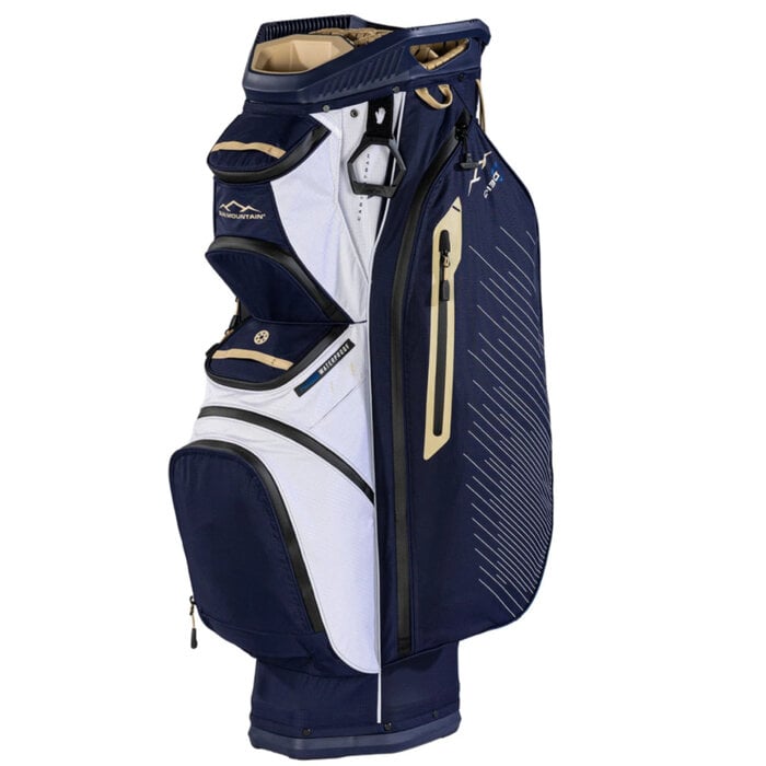 Sun Mountain Sun Mountain C130 H2NO Waterproof Cartbag - Blauw Wit Goud