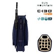 Sun Mountain Sun Mountain C130 H2NO Waterproof Bolsa de golf carro - Azul Blanco Oro