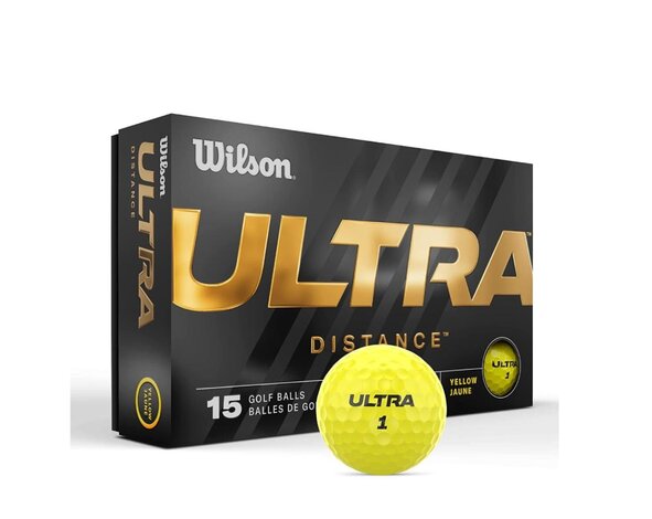 Wilson Wilson Ultra Golfballen - Geel - 15 Stuks