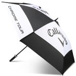 Callaway Tour Authentic UV 68 Pulgadas Doble Toldo Paraguas de Golf 2026 - Negro Blanco