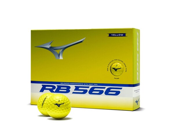 Mizuno Mizuno RB566 Golfballen 2026 - Geel -12 Stuks