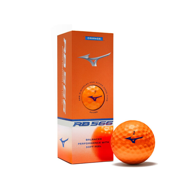 Mizuno Mizuno RB566 Golfballen 2026 - Oranje -12 Stuks