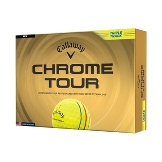 Callaway Callaway Chrome Tour Triple Track Golf Balls 2026 - Yellow - 12-Pack