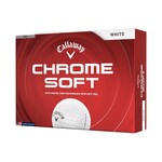 Callaway Chrome Soft Golfbälle 2026 - Weiß - 12 Stück