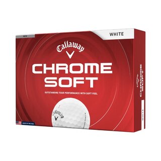 Callaway Callaway Chrome Soft Golfballen 2026 - Wit - 12 Stuks