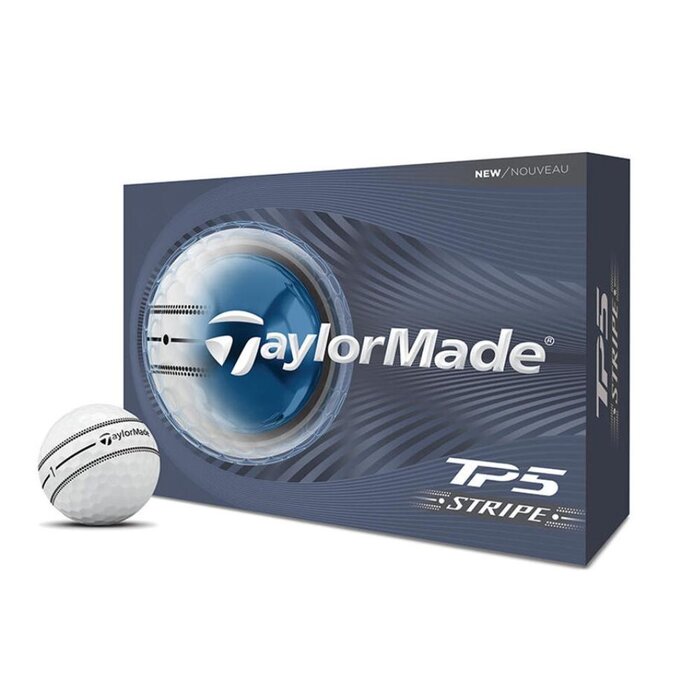 TaylorMade TaylorMade TP5 Stripe Golf Balls 2026 - White - 12 Pack