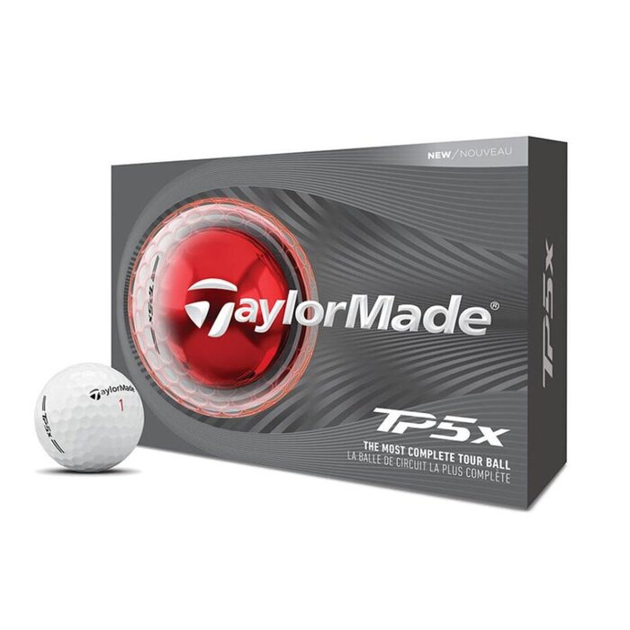 TaylorMade TaylorMade TP5x Golfballen 2026 - Wit - 12 stuks