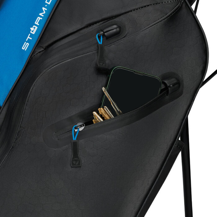 TaylorMade TaylorMade StormDry Waterproof Standbag 2026 - Zwart Blauw