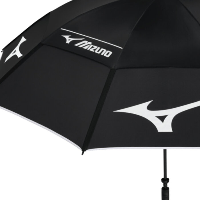 Mizuno Mizuno Tour-25 Twin Canopy 64 Inch Golfregenschirm - Schwarz