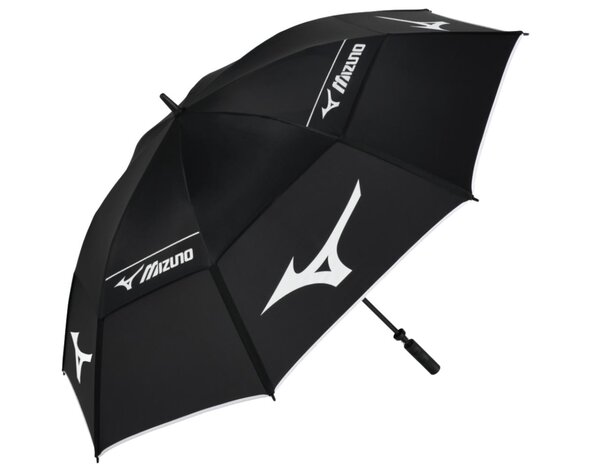 Mizuno Mizuno Tour-25 Twin Canopy 64 Inch Golfparaplu - Zwart