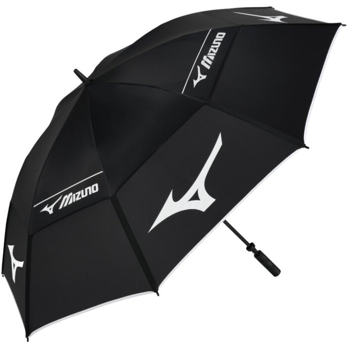 Mizuno Mizuno Tour-25 Twin Canopy 64 Inch Golfregenschirm - Schwarz