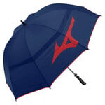 Mizuno Tour 55 inch Twin Canopy Staff Golf Umbrella - Navy Red