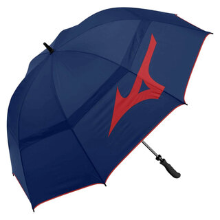 Mizuno Mizuno Tour 55 inch Twin Canopy Staff Golf Umbrella - Navy Red
