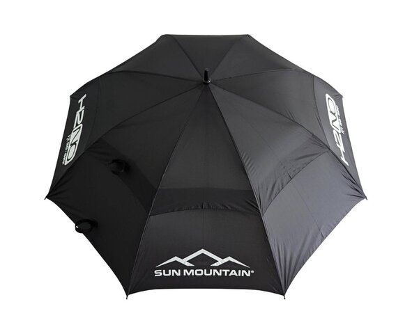 Sun Mountain Sun Mountain H2NO Double Canopy Paraplu de golf 68 pouces - Noir