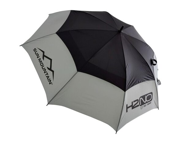 Sun Mountain Sun Mountain H2NO Double Canopy 68 Inch Golfparaplu - Zwart Grijs
