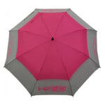 Sun Mountain H2NO Double Canopy 68 Inch Golfregenschirm - Rosa Grau