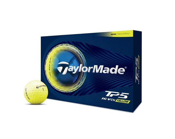 TaylorMade TaylorMade TP5 Golfballen 2026 - Geel - 12 stuks