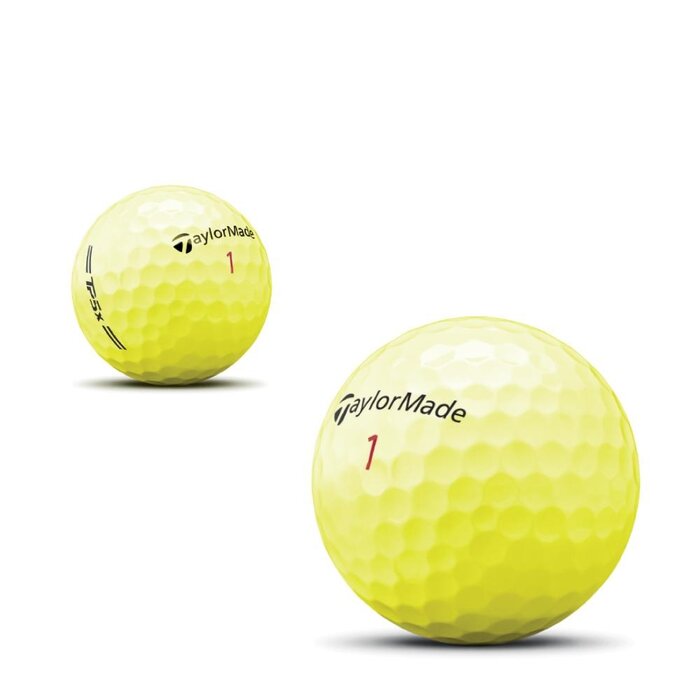 TaylorMade TaylorMade TP5x Golfballen 2026 - Geel - 12 stuks