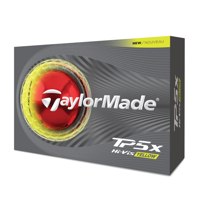TaylorMade TaylorMade TP5x Golfballen 2026 - Geel - 12 stuks