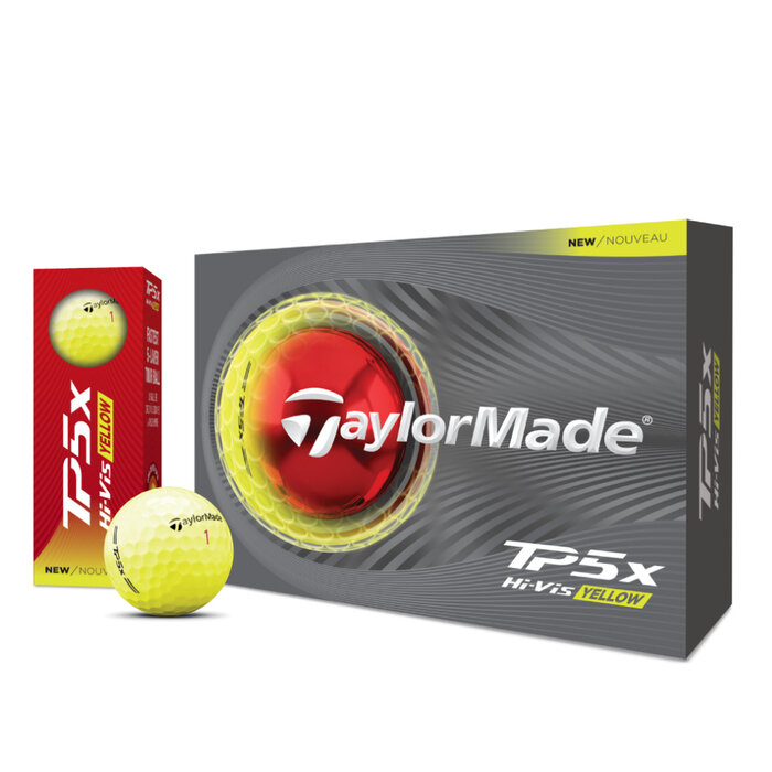 TaylorMade TaylorMade TP5x Golfballen 2026 - Geel - 12 stuks
