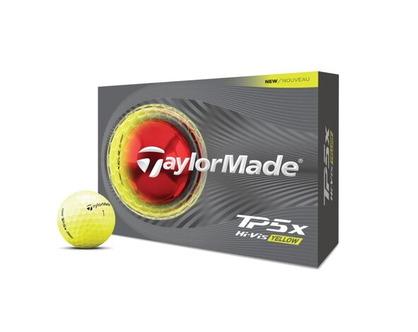 TaylorMade TaylorMade TP5x Golfballen 2026 - Geel - 12 stuks