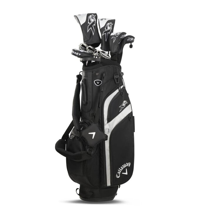Callaway Callaway XR 26 - Herren Golfsatz +1 Zoll | Standbag (Stahlschaft) | Schwarz Silber