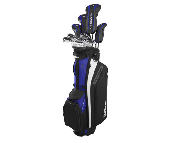 Wilson Wilson Player Fit 17-teiliger Golfsatz +1 Zoll | Standbag (Stahlschaft)