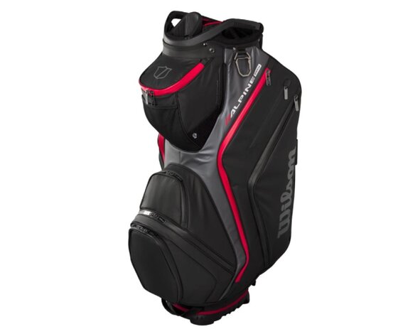 Wilson Wilson Alpine Dry Waterproof Cartbag 2026 - Zwart Grijs Rood