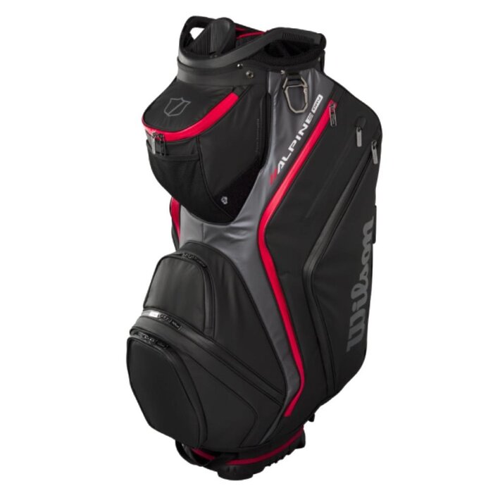 Wilson Wilson Alpine Dry Waterproof Cartbag 2026 - Zwart Grijs Rood