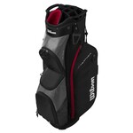 Wilson Feather Cartbag 2026 - Schwarz Grau Rot