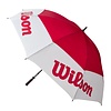 Wilson 68 Inch Double Canopy Tour Golf Umbrella - White Red