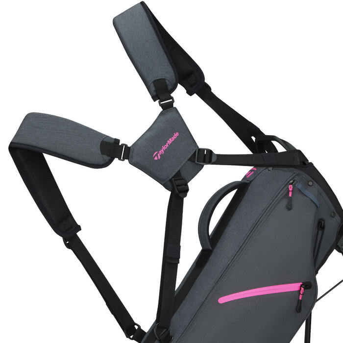 TaylorMade TaylorMade Flextech Carry Stand Bag 2026 - Grey Neon Pink