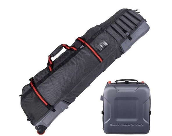 Sun Mountain Sun Mountain Kube Travel Cover - Steel Black Rush Red