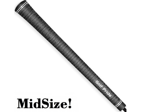 GolfPride GolfPride Tour Velvet Cord MIDSIZE Grip - Zwart Wit